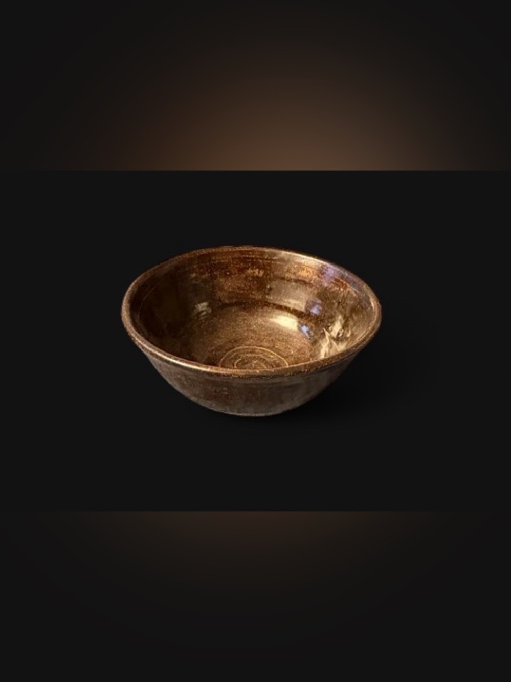 Brown Stoneware Bowl | Rustic Farmhouse Serving Bowl | Small Medium Ceramic